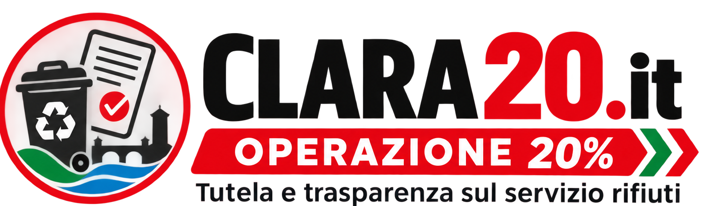 CLARA20.it — Operazione 20%, tutela e trasparenza sul servizio rifiuti